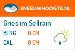 Sneeuwhoogte Gries im Sellrain